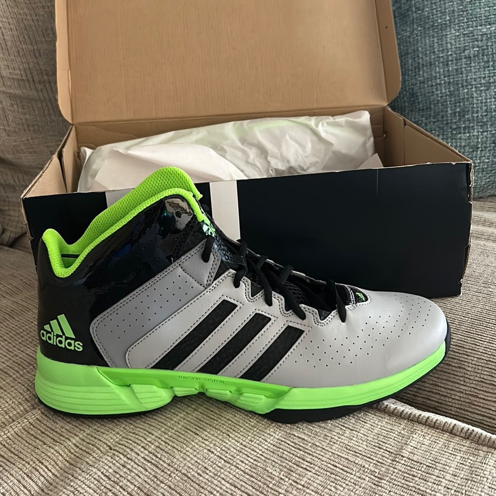 Adidas high-top basketball shoe